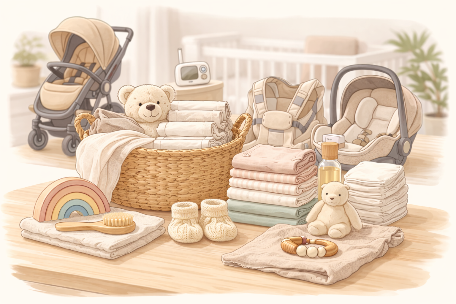 newborn baby gear essentials at home