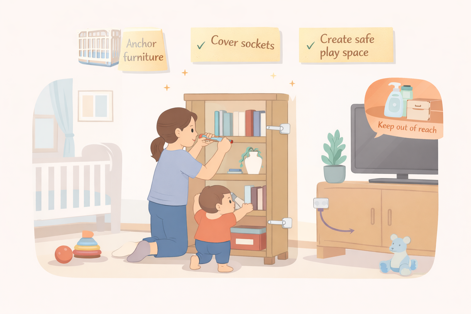 babyproofing without overdoing it